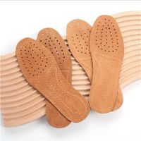 [HOT EXQQUZIOWGWD 116] 1คู่ Ultra Thin Breathable รองเท้าหนัง Insoles ขนาดใหญ่ดูดซับเหงื่อระงับกลิ่นกายเปลี่ยนด้านในรองเท้าแผ่นพื้นรองเท้า