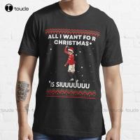 All I Want For Christmas Is Siuuu- Funny Christmas Siuu All I Want For Christmas Is Siuuu Chris Trend T-Shirt Xs-Custom Gift 4XL 5XL 6XL