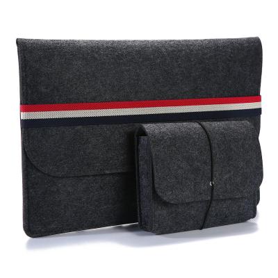 กระเป๋า Treeone 13นิ้วซองใส่แล็ปท็อปพร้อมเคสขนาดเล็กกันน้ำแขนเสื้อแล็ปท็อปกระเป๋าหิ้วปลอก-สีดำ