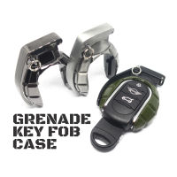 กรอบกุญแจโลหะเข้ารูปแต่งระเบิดมือ Grenade Key FOB Case Metallic Chrome [สำหรับ Gen3 NEW MINI รุ่น F54/F55/F56/F57/F60] (สินค้าพร้อมส่ง)