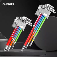 ONENUM 5/7/9Pcs Hex Wrench Set L-type Torx Star Screwdriver Allen Key Set Double-end Universal Spanner Kit Household Repair Tool-Kuosie