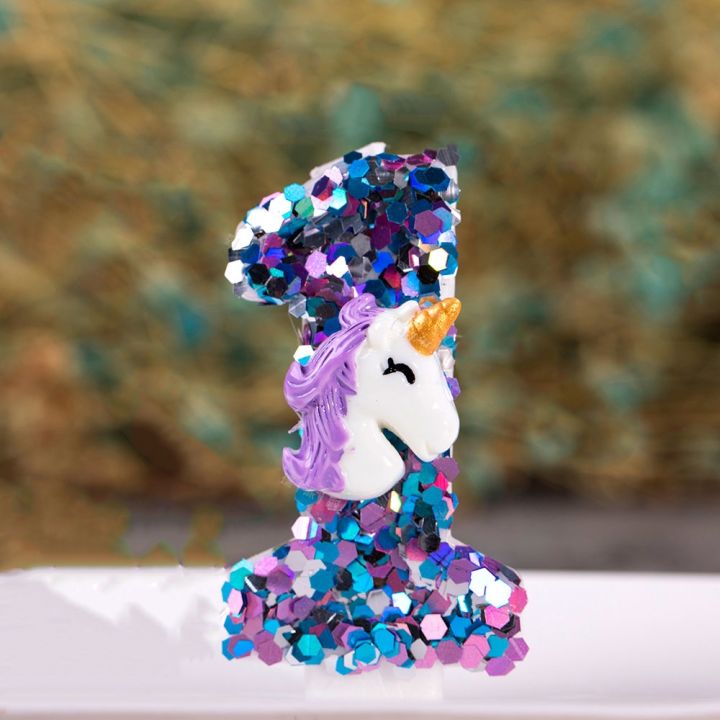 purple-rainbow-horse-unicorn-baby-birthday-candle-decorations-shiny-rhinestone-wedding-smokeless-candle-toppers-baking-supplies