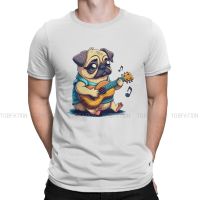 Playing Ukulele Harajuku Tshirt Capt Blackbone The Pugrate Style Tops Leisure T Shirt Male Short Sleeve 100% Cotton Gift Clothes