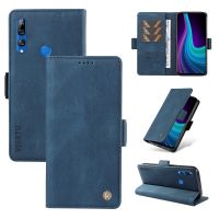 สำหรับ Huawei Y5 Y6 Y7 Y6S Y9ไพรม์2019เคสโทรศัพท์กระเป๋าสตางค์หนังแม่เหล็กช่องเสียบบัตรปลอกเคสแบบพับปิดได้คู่