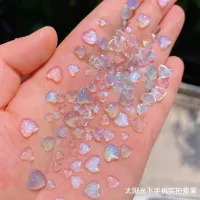 【CW】 50Pcs Holographic Resin Charms Slimes Gem Stones Manicure Crafts