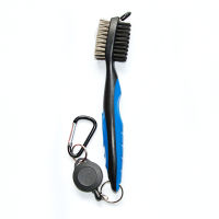 2 Pcs Double Sided Golf Club Groove Cleaning Brush with Easy Pull Cord and Keychain for Cleaning Club Head and Ball or Shoes