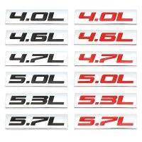 ❒ 3D Metal 4.0L 4.6L 4.7L 5.0L 5.3L 5.7L Car Emblem Trunk Sticker Decal for BMW CHEVROLET FORD DODGE TOYOTA HONDA GMC Audi Hyundai