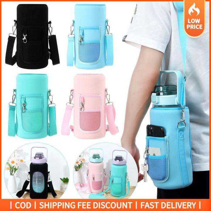 Water Bottle Cover Useful Portable Insulat Bag With Strap Water