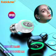 Kebidumei Single Ear Wireless Headphone Bluetooth 5.1 Mini Earbuds Stereo