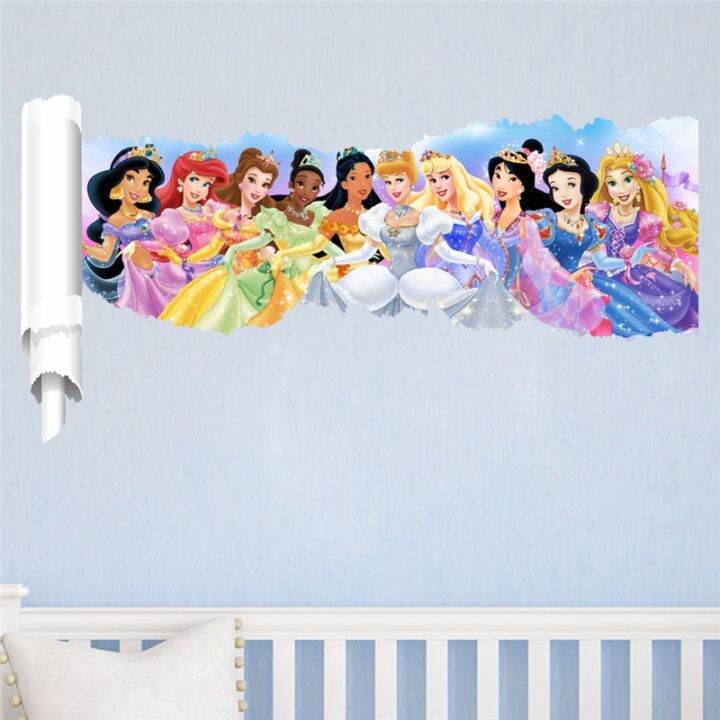 cartoon-princess-girl-wall-stickers-for-kids-rooms-pvc-children-wall-decals-3d-kids-bedroom-living-room-decor-children-gift