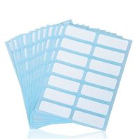 【CW】✁₪❀  168pcs/set 13x38mm Paper Label Adhesive Writable Name Stickers Blank Note Bar Notebook