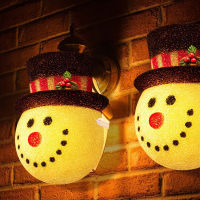 1pc Christmas Decorations Lampshade Snowman Porch Light Cover New Year  Wall Lamp Fits Standard Outdoor Porch Lamp Decor