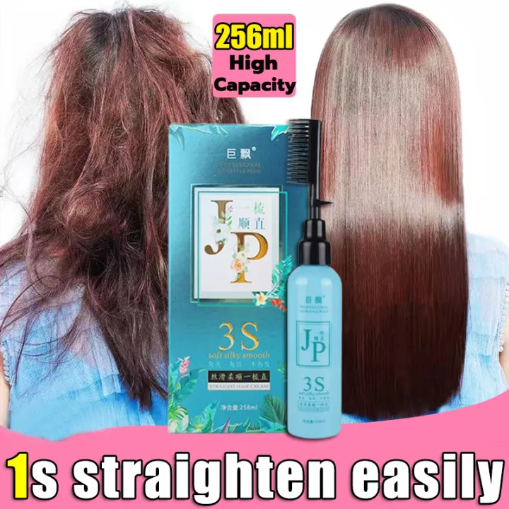 Easily and Permanently Straighten Hair JUPIAO Hair Straightening Cream  256ml Solve The Problem Of Curly And Messy Hair permanent hair straightener  cream straight hair cream straightening cream | Lazada PH