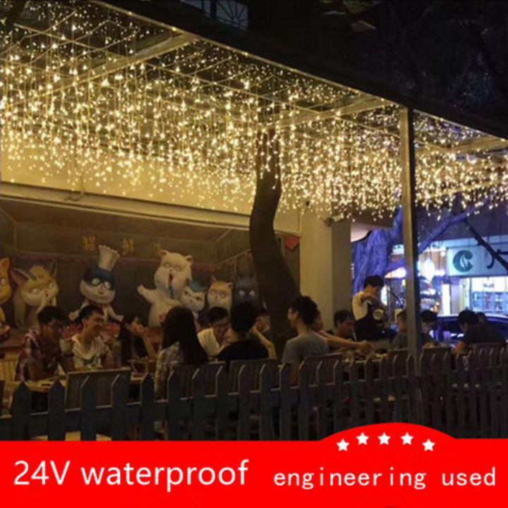 cod-wangshenghui-110-250v-โครงการ-fairy-ม่านแสง-led-24v-แรงดันต่ำผ้าม่าน-icicle-สายไฟที่เต็มไปด้วยดวงดาวสำหรับ-chrismtas-วิศวกรตกแต่ง