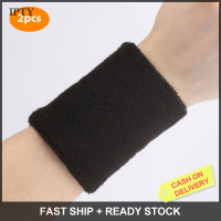 IPTY 2pcs สายรัดข้อมือ Sweatband เทนนิสกีฬาสายรัดข้อมือวอลเลย์บอล GYM BRACE Support