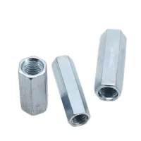 Galvanized Extended Cylindrical Joint Nut Hexagonal Nut Screw Rod Connection Screw Cap M4 M5 M6 M8 M10 M24