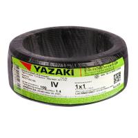 สายไฟ IV IEC05 YAZAKI 1x1ตร.มม. 100 ม. สีดำELECTRIC WIRE IV IEC05 YAZAKI 1X1SQ.MM 100M BLACK **ลดราคาจัดหนัก **