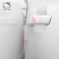 Hellokitty ประตู Anti-collision Strip กระจกมองหลังป้องกัน Anti-Scratch Strip สติกเกอร์รถน่ารักประตูด้านข้าง shock absorption บัฟเฟอร์