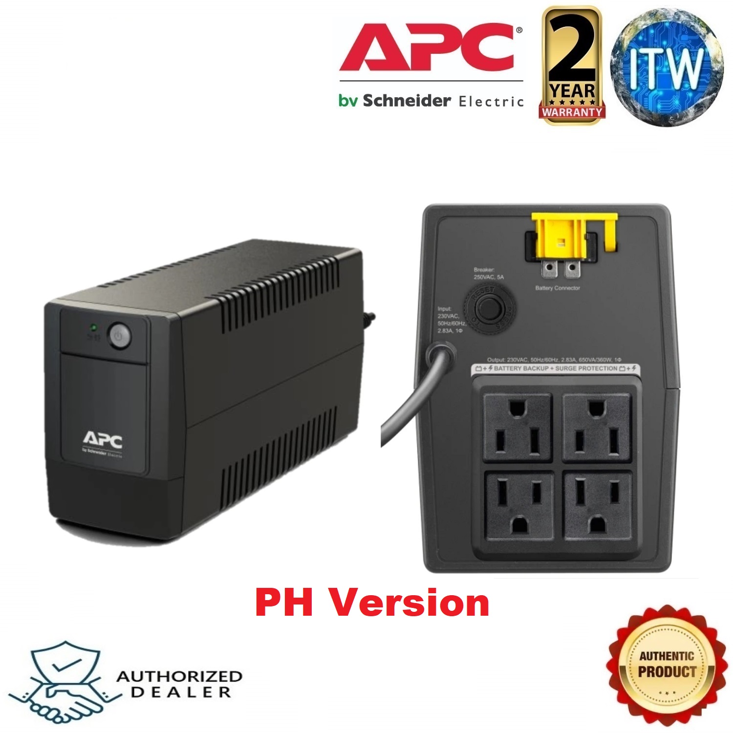 AVR, 6 IEC Ausgänge APC Easy-UPS BV Unterbrechungsfreie Stromversorgung 800VA BV800I