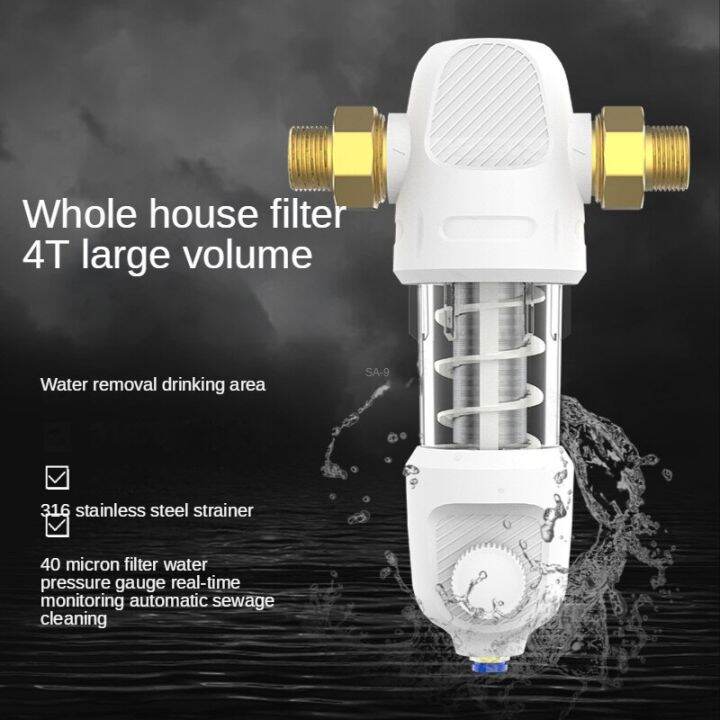 PreAutomatic Flushing Backwash Prefilter Spin Down Sediment Water
