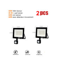 2ชิ้น220โวลต์10-100วัตต์ LED FloodLight ปอตไลท์ภายนอกถนนผนังสะท้อนไฟ LED Motion Sensor แสง,ไร้สายกันน้ำ Ex