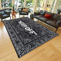 【NEW】 KEEP OFF Area Rugs Floor Mat Black And White Carpet Living Room Bedroom Bedside Bay Window Sofa Floor Decor Mat Tapetes De Sala