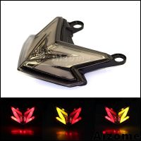 Smoke Motorcycle LED Tail Light Taillight Red Stop Light Rear Lamp w/ Turn Signals For Kawasaki Z800 Ninja ZX6R 636 2013 2014