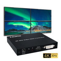 4K 2x 2 HDMI TV ต่อ1X2 1 1X3 1X4 2 2X1X1 4x ทีวี1 HDMI DVI ตัวควบคุมวิดีโอติดผนังเย็บประมวลผล RS232