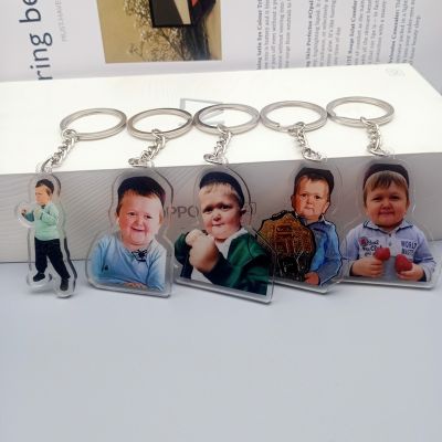 High Quality Hasbulla Magomedov Meme Acrylic Keychain Cute Net Star Hasbulla Keychain Bag Pendant Fan Favorite Accessories Gift