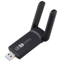 1300Mbps USB 3.0 WiFi ตัวแปลงบลูทูธ2in1 Dual Band การ์ดเครือข่าย Wifi 5G/2.4GHz 802.11ac สำหรับแล็ปท็อปเดสก์ท็อป