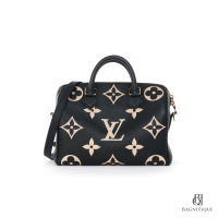 LV SPEEDY BAND 25 BLACK MONOGRAM GIANT MONOGRAM CANVAS GHW