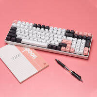 GMK ปุ่มกดสีชมพูความสูงเดิม PBT ระเหิดความร้อนขนาดใหญ่ชุดปุ่มกดกล6487104