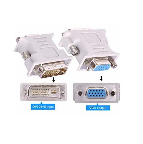 Adapter Generic 24+5pin DVI-I Dual-Link M to 15-Pin VGA F lot of 4 