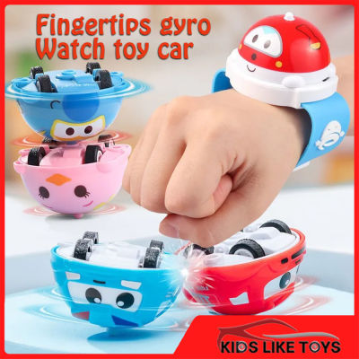 KLT mini watch toy car gyro can rotate Fidget Spinner toys for kids boys girls