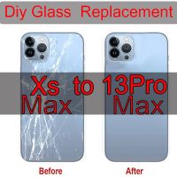 Reparing Battery Cover For Iphone Xsmax Like 13Promax Back Cover Damaged Glass Replacement For Xs Max 6.5" With Tape (No Camera)