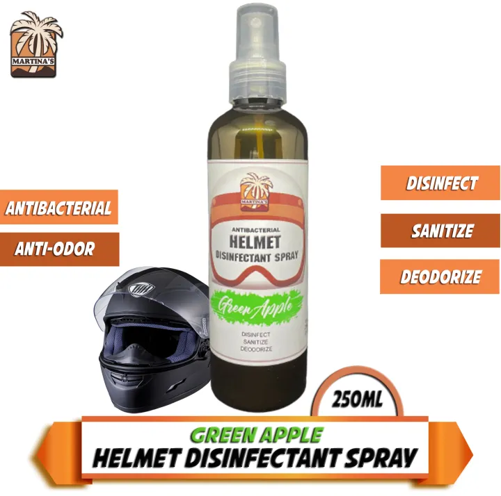 HELMET DISINFECTANT SPRAY, Martina’s Green Apple Scent (250ml) 100%