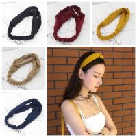 Womens Twist Hairband Bow Knot Cross Tie Headwrap