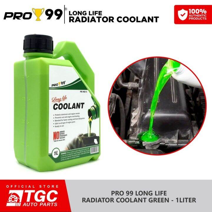 Pro 99 Long Life Antifreeze Coolant Ready to use AntiFreeze Green 1L