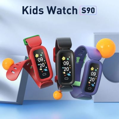 Xiaomi S90นาฬิกาเด็กอัจฉริยะผู้ชายสร้อยข้อมือกีฬาเครื่องวัดอัตราการเต้นของหัวใจสายรัด IP68ฟิตเนสสมาร์ทวอทช์กันน้ำได้