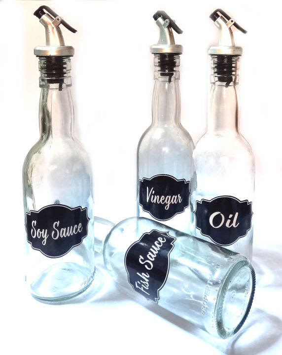 CONDIMENTS BOTTLE 4PCS 1SET (350ml) Lazada PH