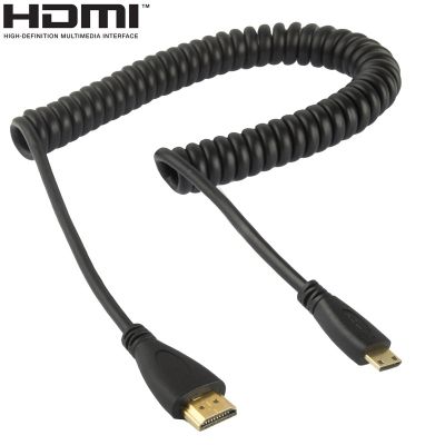 รุ่น1.4ชุบทองเอชดีเอ็มไอเล็กตัวผู้เป็น HDMI สายเชือกเพิ่มความยาวได้สนับสนุน3D/อีเทอร์เน็ตความยาว: 60เซนติเมตร (สามารถขยายได้ถึง2เมตร)