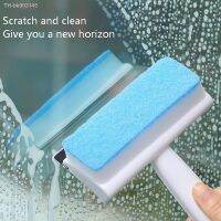 ▫ Magic Window Glass Cleaning Brush Double-Sided Sponge Wiper Scraper Bathroom Wall Shower Squeegee Mirror Scrubber Tools