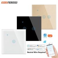 Wall Smart Wifi Light Switch Inteligente Interruptor Glass Screen Touch Panel Voice Remote Control Wireless by Alexa Google Home Power Points  Switche