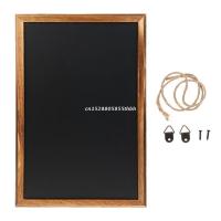 Rectangle Hanging Wooden Message Blackboard Chalkboard Wordpad Sign Kids Writing Board