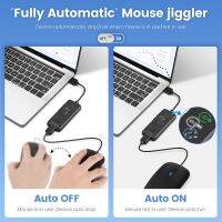 อัตโนมัติเต็มรูปแบบเม้าส์ Jiggler 100% ที่ไม่สามารถตรวจจับได้อย่างสมบูรณ์เมาส์ USB ที่มีจอ HD ปรับการนับถอยหลังและ3เส้นทาง Meimiao