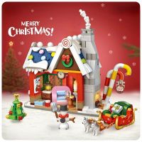 788 pcs Mini Building Blocks Building Merry Christmas House Santa Claus Snowman Tree Deer Building Blocks Toy Childrens Gifts