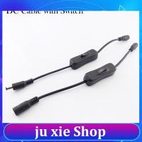 JuXie store Adapter Connector Cable Female To Male Power Cord Switch DC Jack For RGB Controller LED Strip CCTV Security Camera