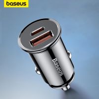 Baseus 30W Car Fast Charger Quick Charge 4.0 3.0 USB Type-C Fast Charging Car Phone Charger For Huawei Xiaomi iPhone 14