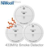 เครื่องมือตรวจจับ Fumaça Sem Fio Para Segurança Doméstica Alarme Som Sensor Incêndio Ndio Nosso Inteligente 433MHz 3ชิ้น