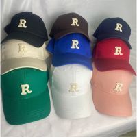 Net-red R-letter embroidered precision baseball cap ins spicy sunshade hat for men and women lovers